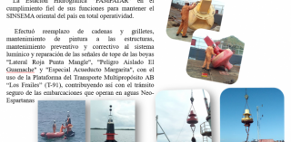 Mantenimiento y reemplazo del Sistema de Fondeo de las Boyas del Canal de Navegación de la Isla de Margarita